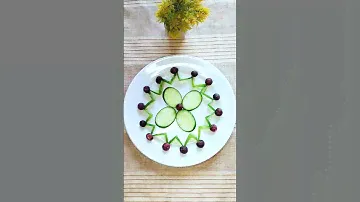 Vegetables Cutting ideas l Cucumber Cutting Style #diy #saladcarving #vegetableart #cookwithsidra