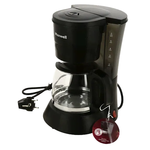 Кофеварка 600мл Maxwell MW-1650 600Вт съёмный нейлоновый фильтр пластик
