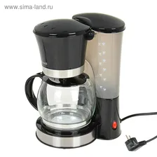 Кофеварка Maxwell MW-1653, капельная, 800 Вт, 1.2 л, чёрная
