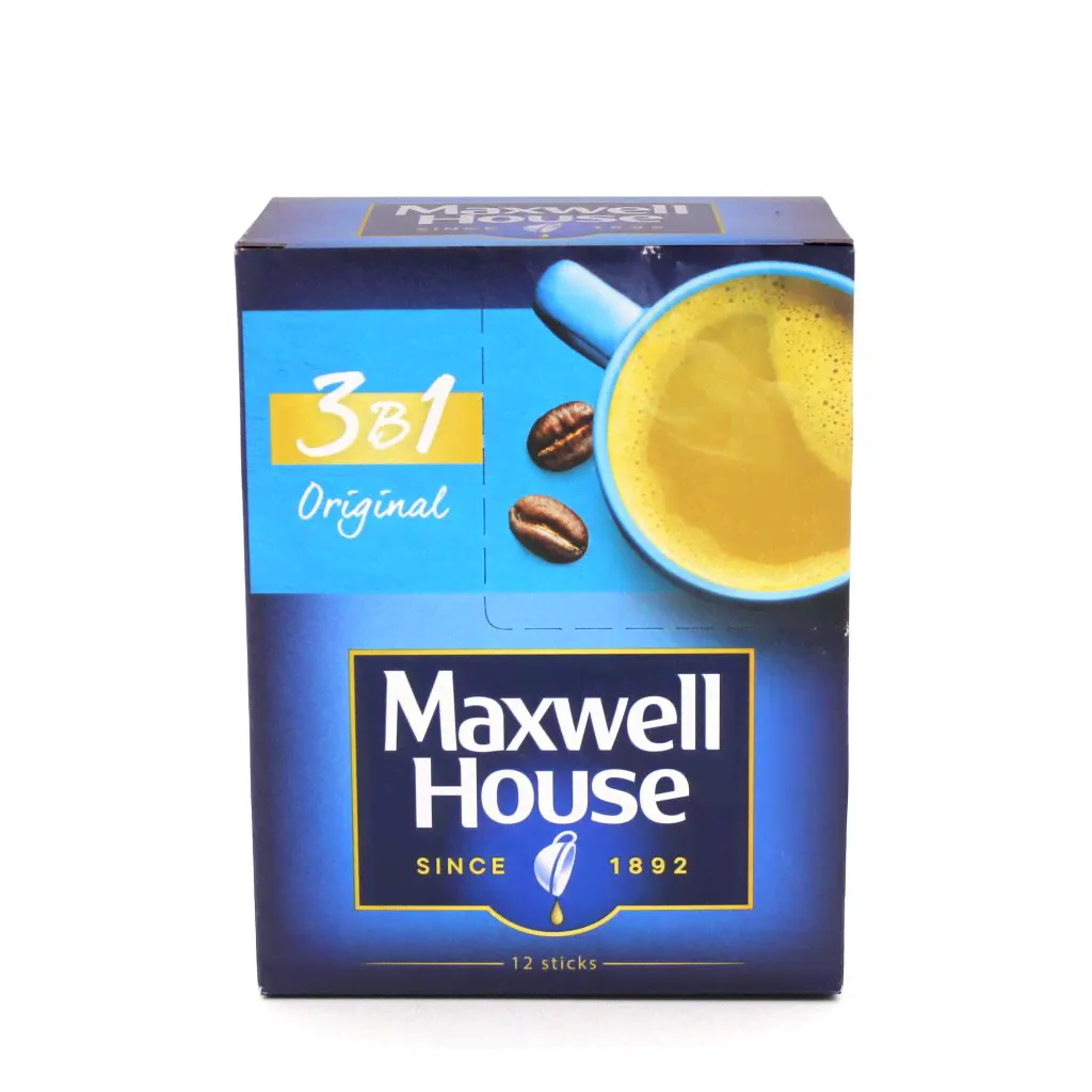 Кофе растворимый Maxwell House 3 в 1 12 пакетиков