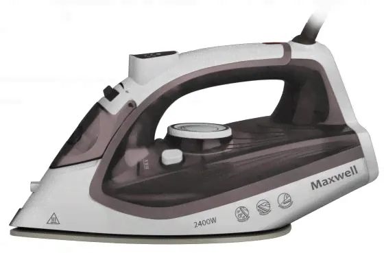 Утюг Maxwell MW-3047 ВN, белый/коричневый